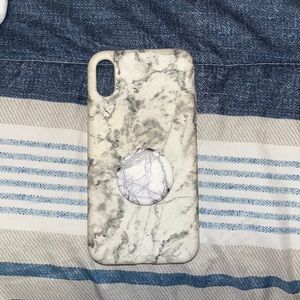 iPhone XR lot 4 cases a wallet case, otter box with pop socket and to others